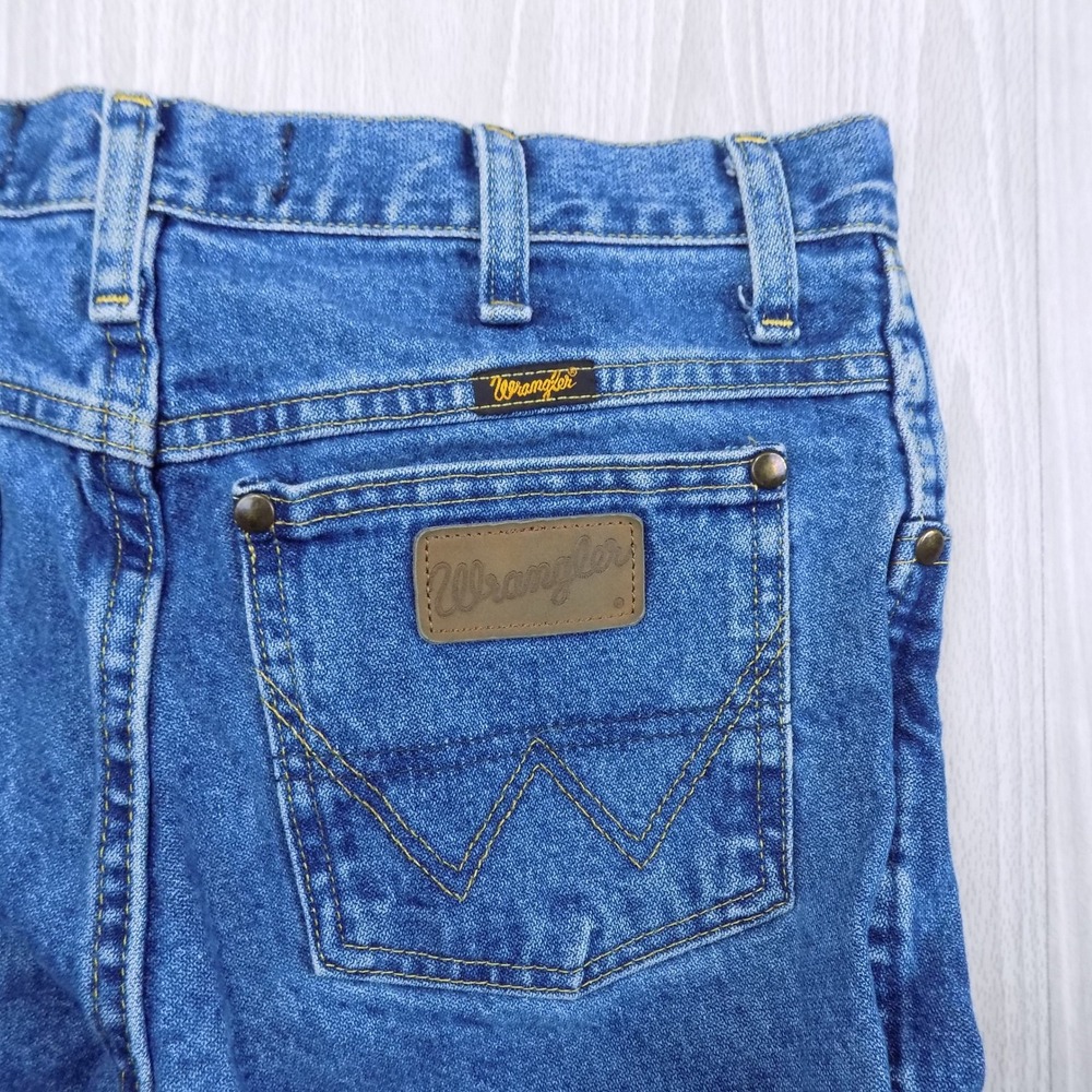 Wrangler George Strait Jeans Mens 30x30 Blue Workwear Western Cowboy EUC